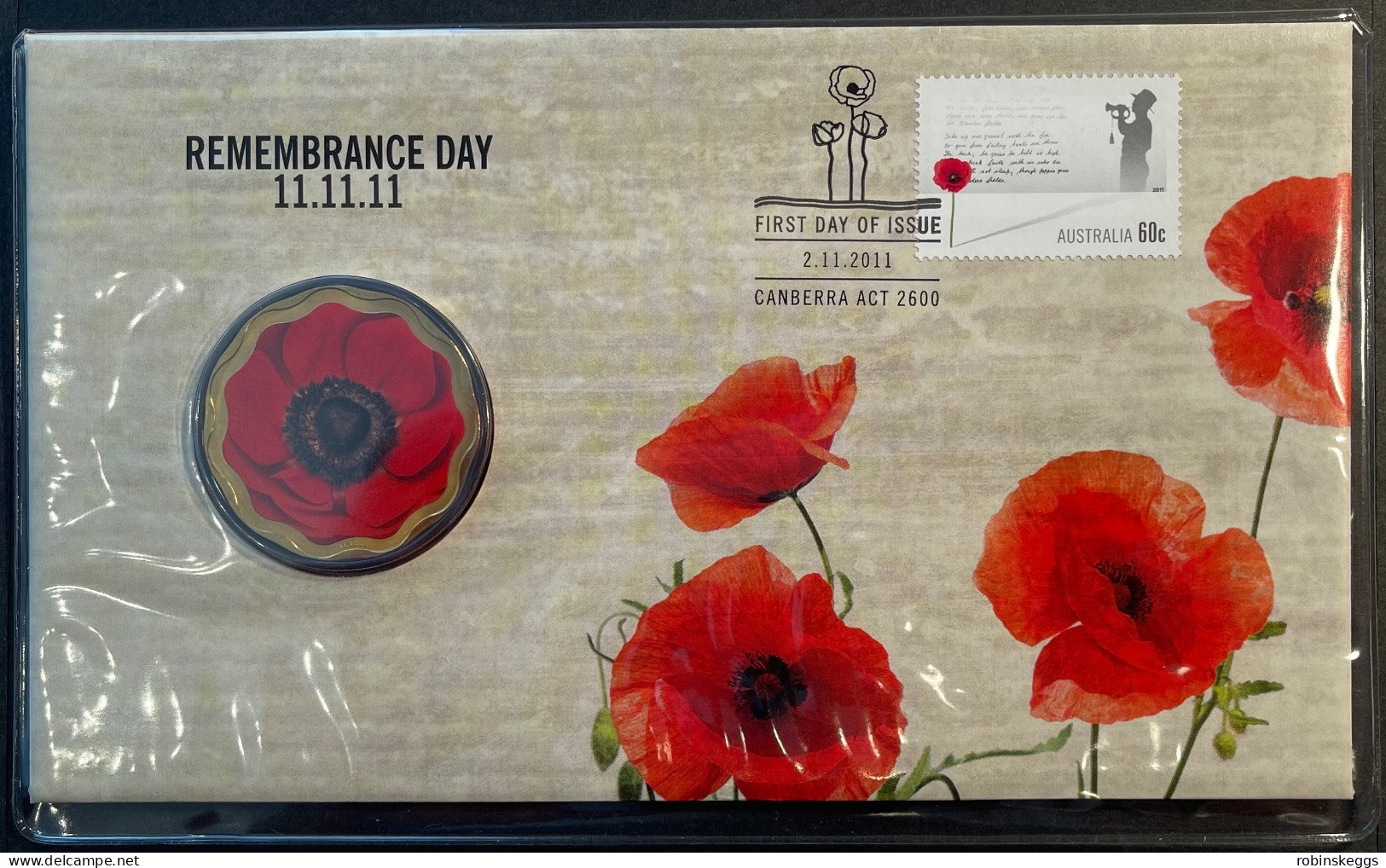 Australia PNC 2011 Remembrance Day 11.11.11 - 5 Dollars