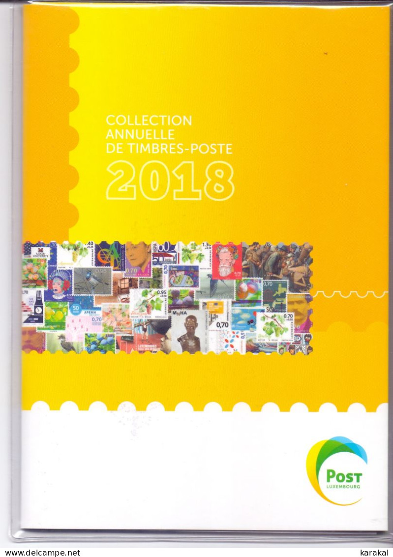 Luxembourg Presentation Pack Full Year 2018 Année Complète Never Opened Jamais Ouvert MNH XX - Volledige Jaargang