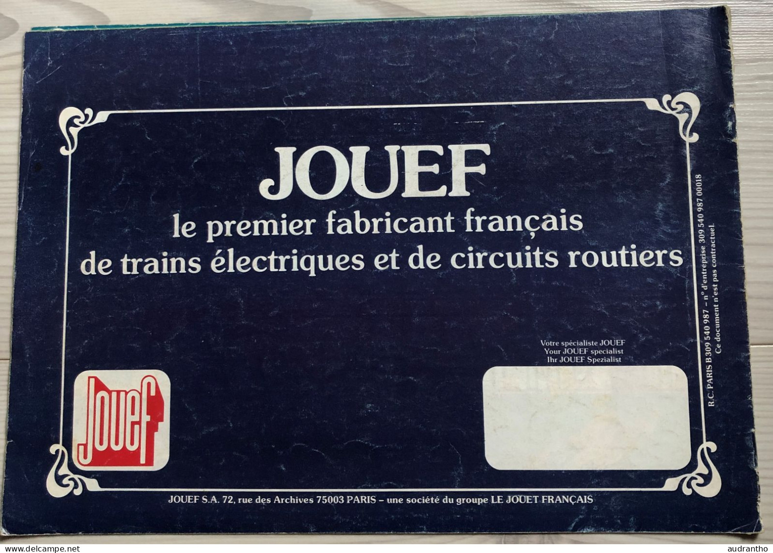 JOUEF Catalogue 1979 Locomotive Train HO 15 Pages En Français - Francés