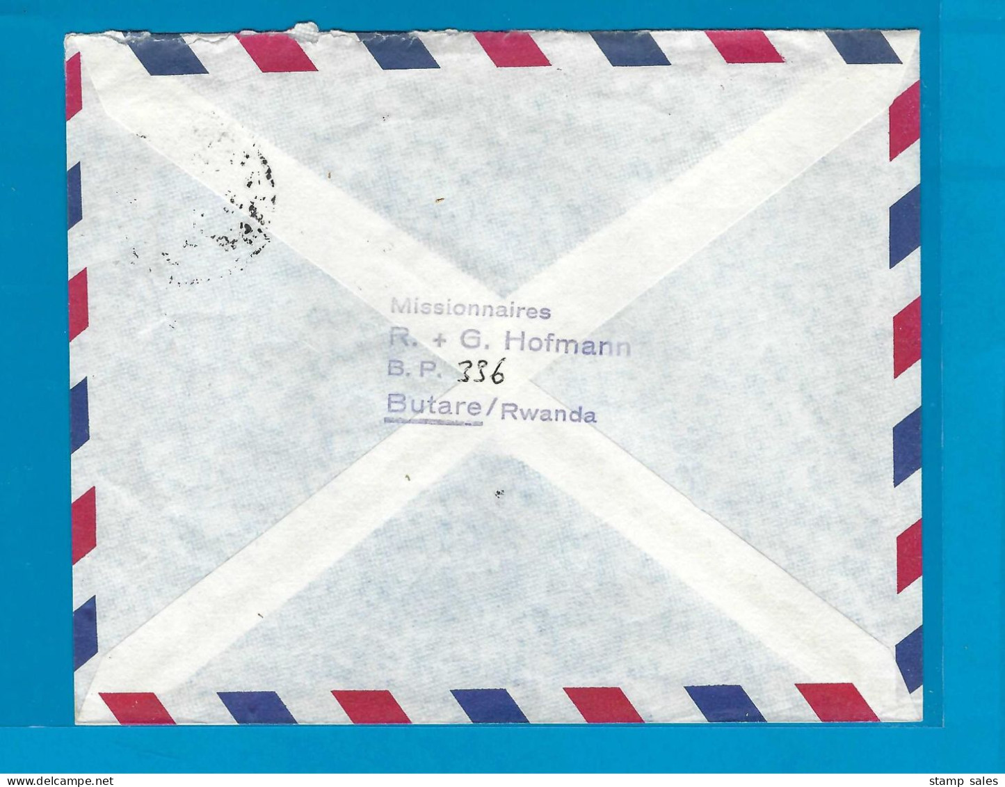 Rwanda N°576 Cover Butare Naar Horgen (Zwitserland) 17/05/1974 UNG - Brieven En Documenten