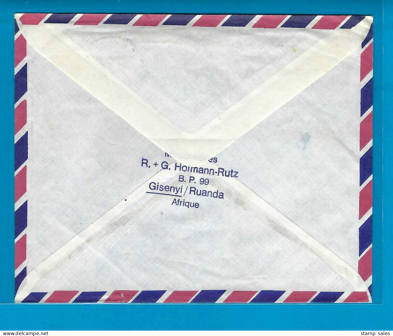 Rwanda N°188 Cover Gisenyi Naar Bielefeld (Duitsland) 04/12/1969 UNG - Covers & Documents