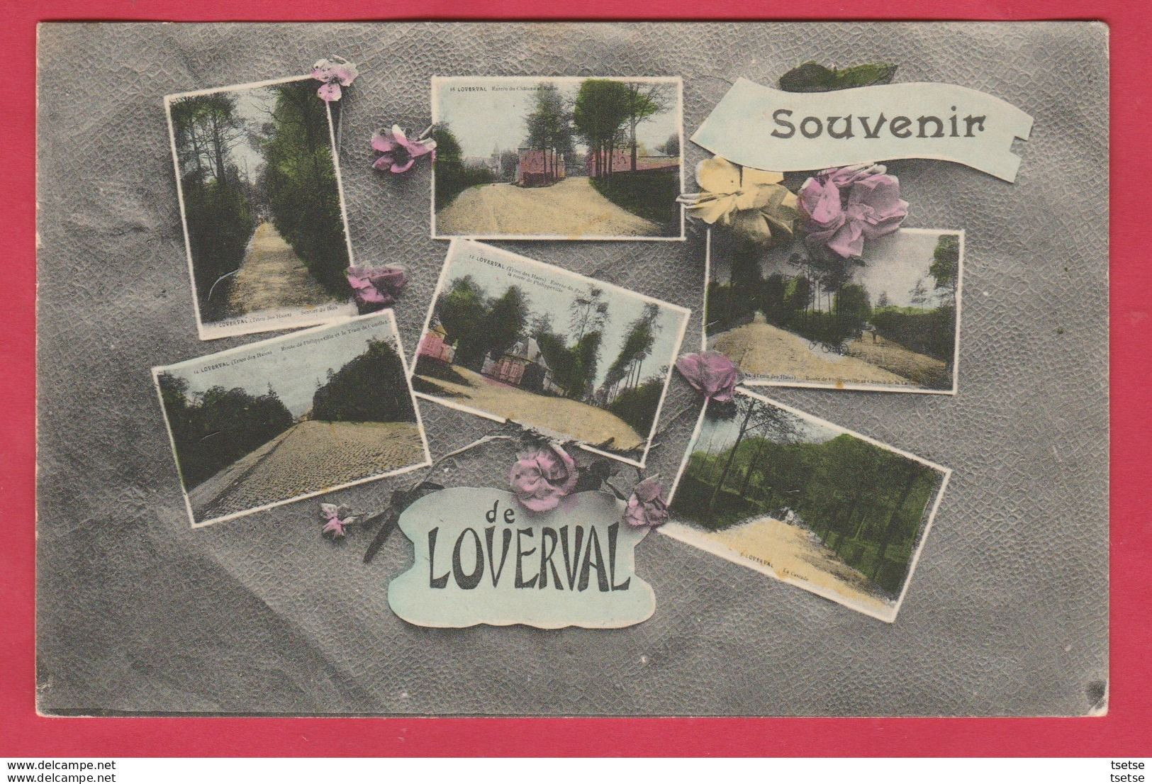 Loverval - Souvenir De ... - Carte Multivues -1919 (voir Verso ) - Gerpinnes