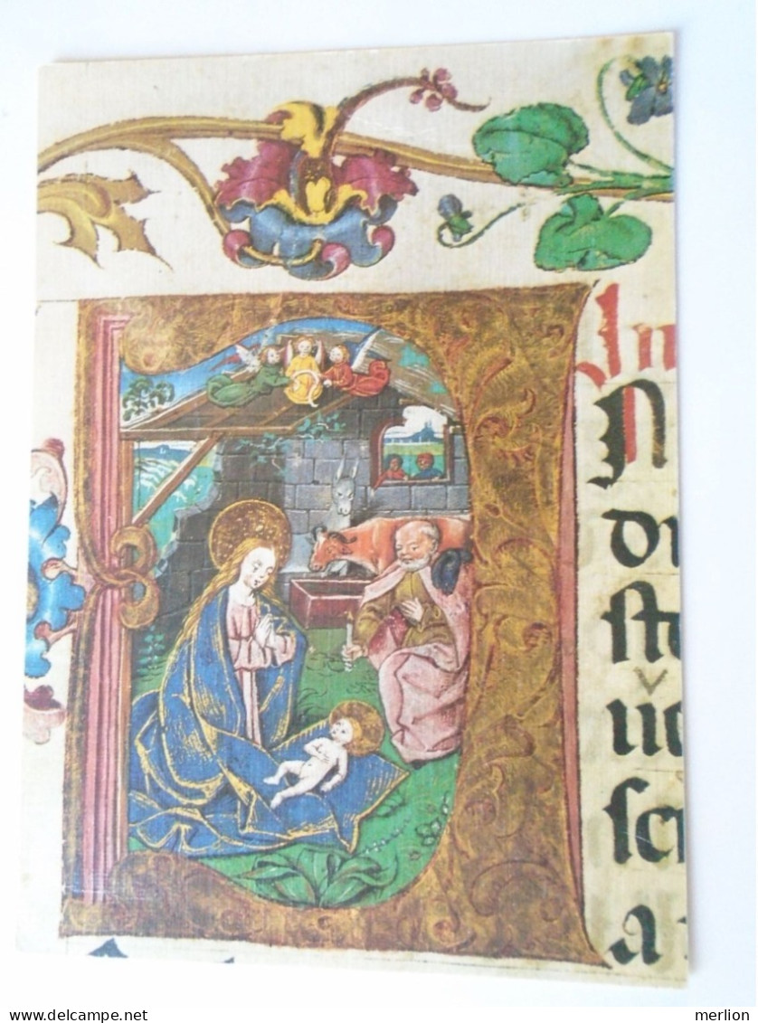 D195201  CPM  Hungary  Esztergom Library Of Cathedral - Evangelistarium Of NEUSTIFT About 1482 - The Nativity 1984 - Bibliotheken