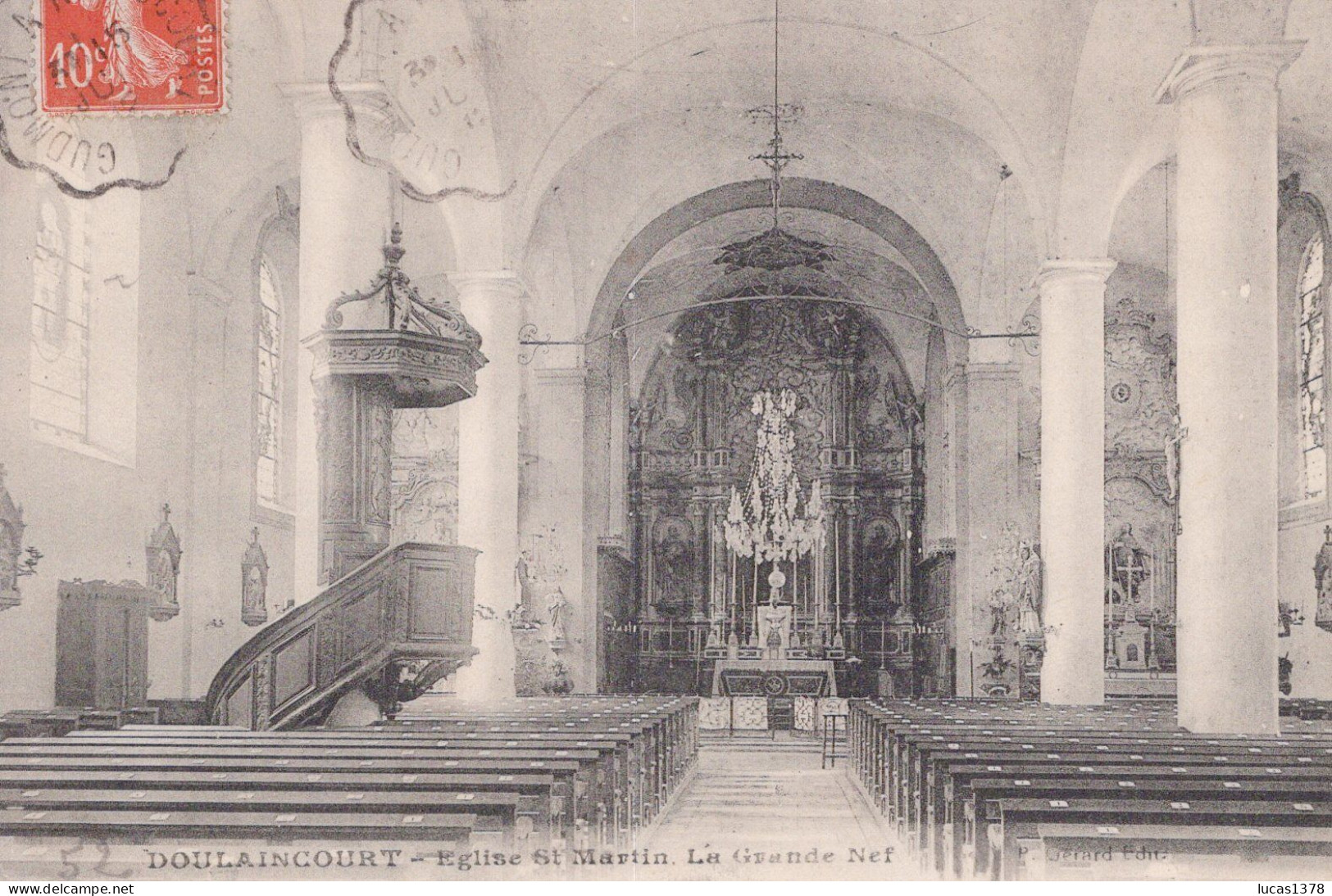 52 Doulaincourt Intérieur Eglise St Martin La Grande Nef - Doulaincourt