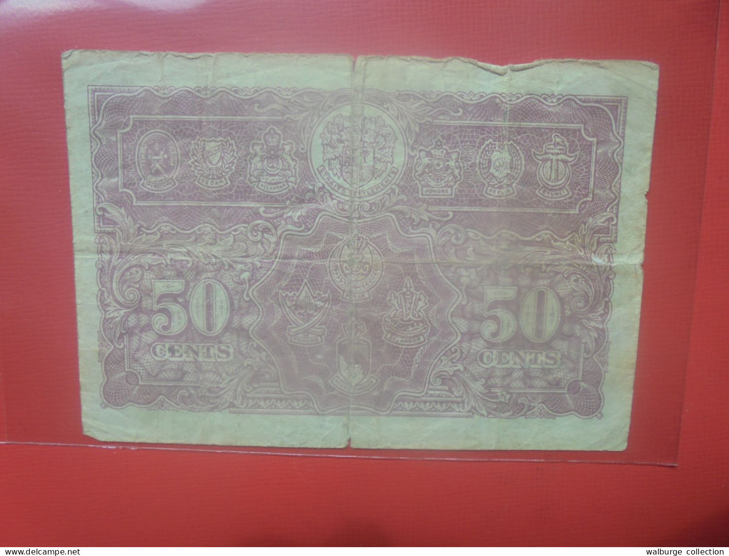 MALAYA (Britannique) 50 Cents 1941 Circuler (B.29) - Malaysia