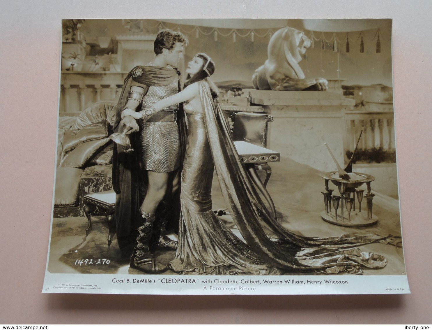 Cecile B. DeMille's " CLEOPATRA " With Claudette COLBERT, Warren WILLIAM, Henry WILCOXON ! - Fotos