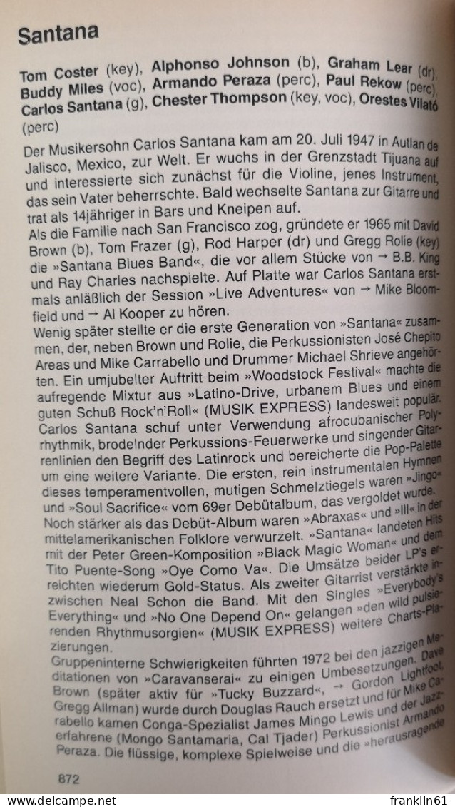 Rockmusik Lexikon. Zwei Bände. A - Z. Amerika. Australien. Karibik. Afrika.