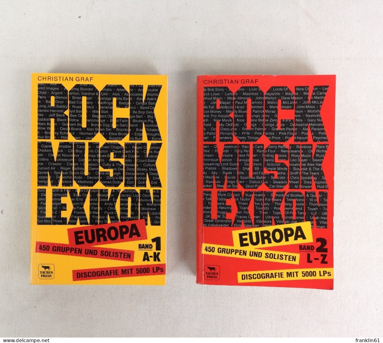 Rockmusik-Lexikon.  Europa. Zwei Bände A - Z. - Léxicos