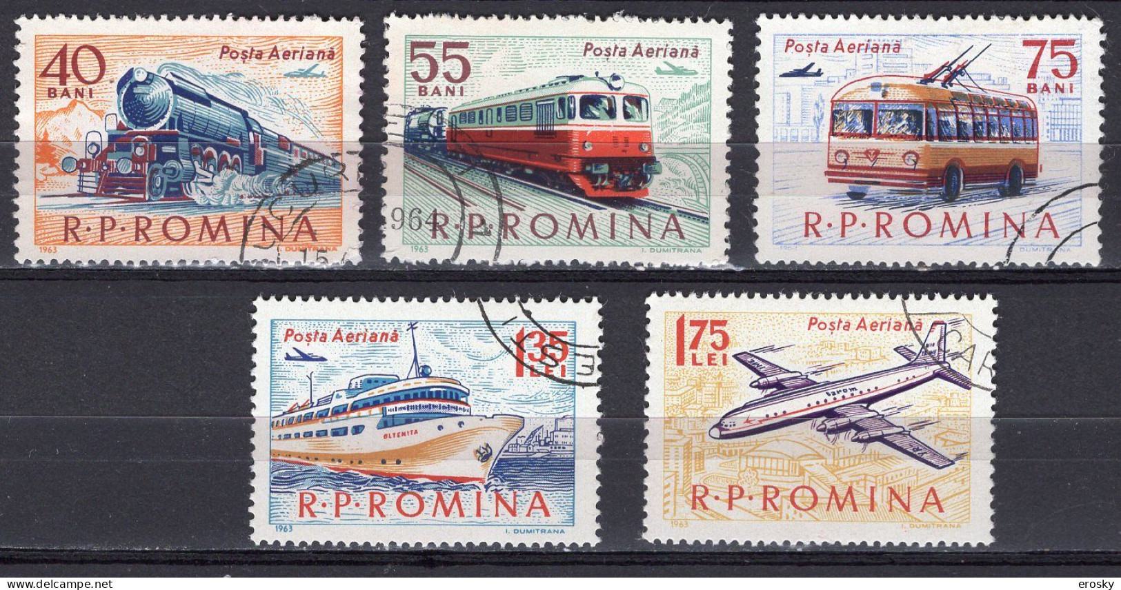 S2719 - ROMANIA ROUMANIE AERIENNE Yv N°184/88 - Used Stamps