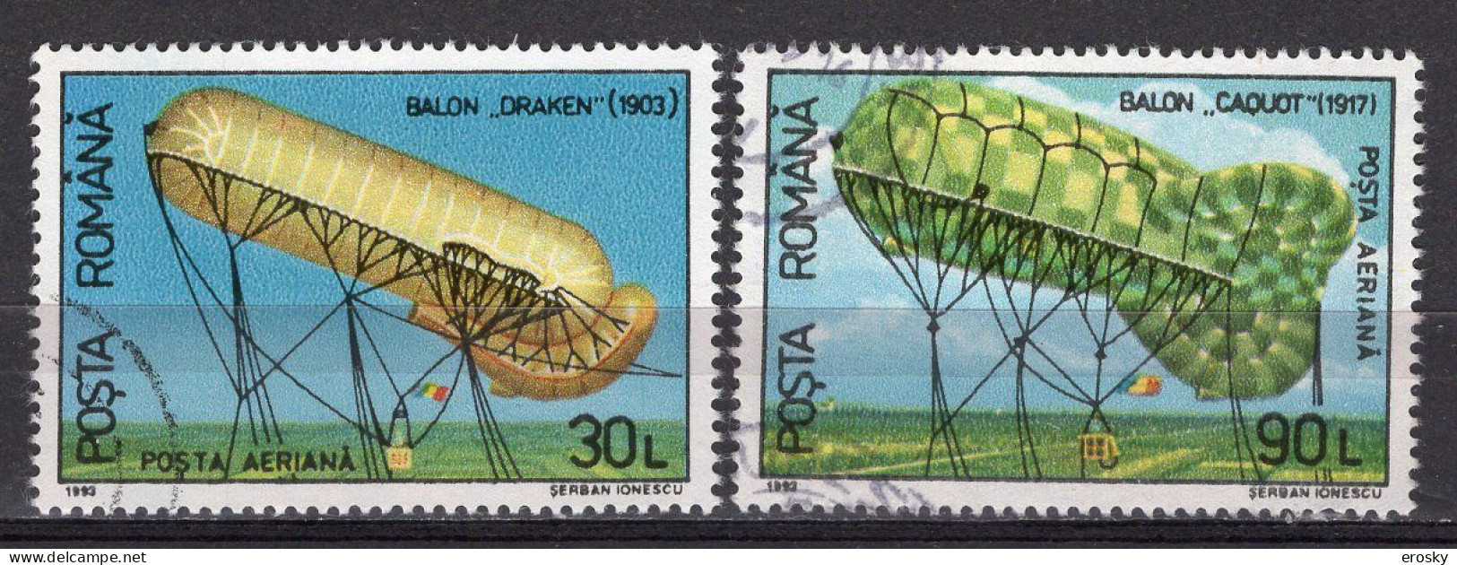 S2811 - ROMANIA ROUMANIE AERIENNE Yv N°313/14 - Used Stamps