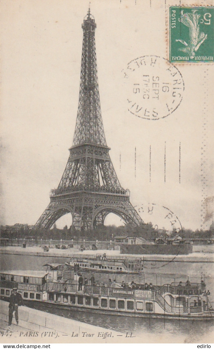 ***  75  ****   PARIS  La Tour Eiffel - TTB  - Tour Eiffel