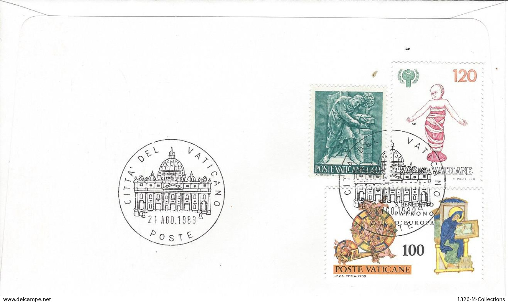 Envellope Voyage Du Pape Jean Paul II ESPAGNE N° 2625-2635 VATICAN N° 446-689-690 Y & T - FDC