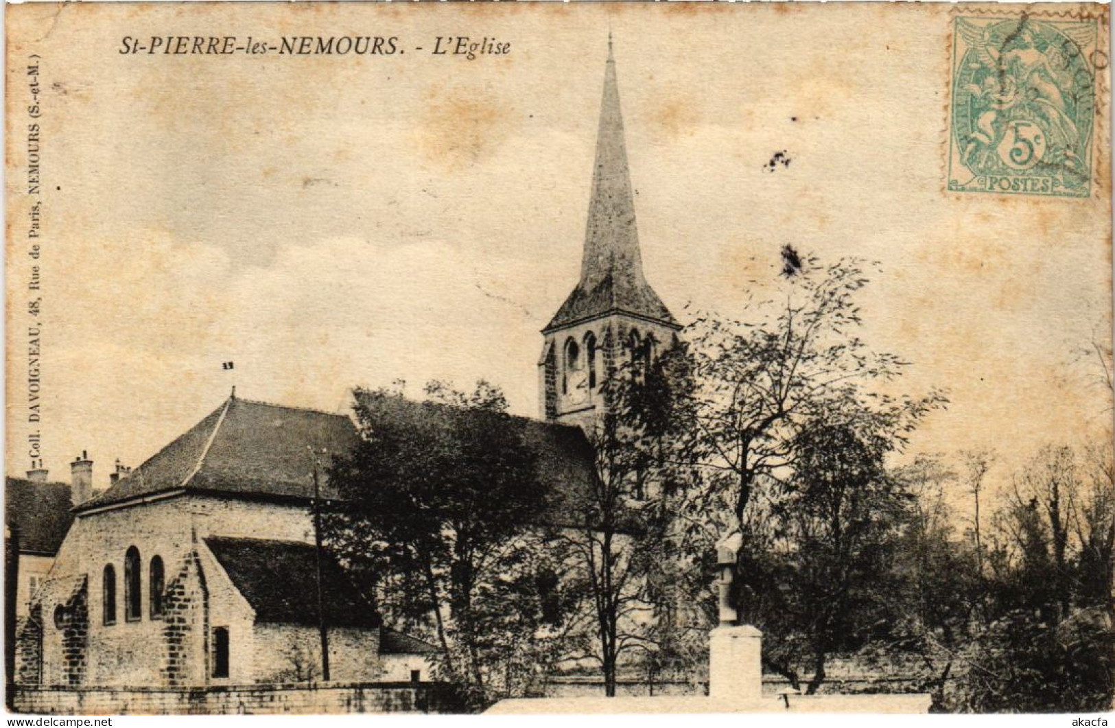CPA St.Pierre Les Nemours L'Eglise FRANCE (1300956) - Saint Pierre Les Nemours