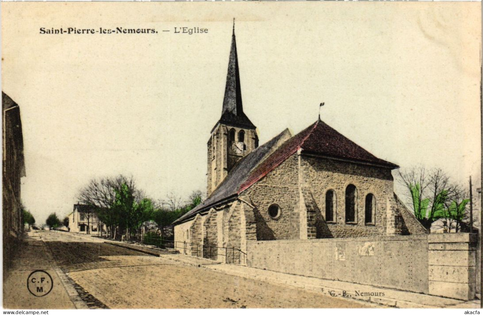 CPA St.Pierre Les Nemours L'Eglise FRANCE (1300957) - Saint Pierre Les Nemours