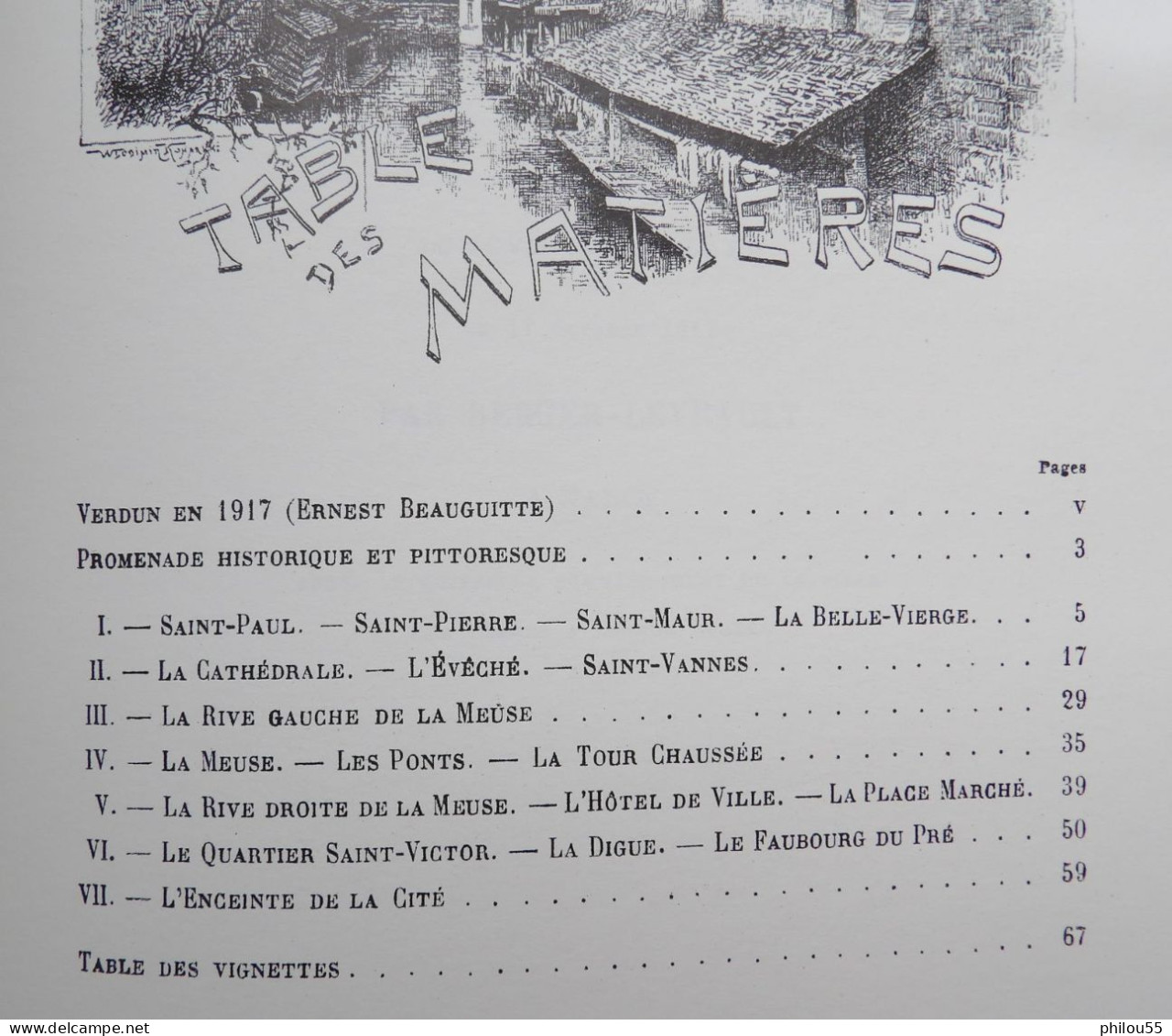 55  1917 VERDUN A LA VEILLE DE LA GUERRE Ed. PIONNIER Er. BEAUGUITTE Wl. KONARSKI