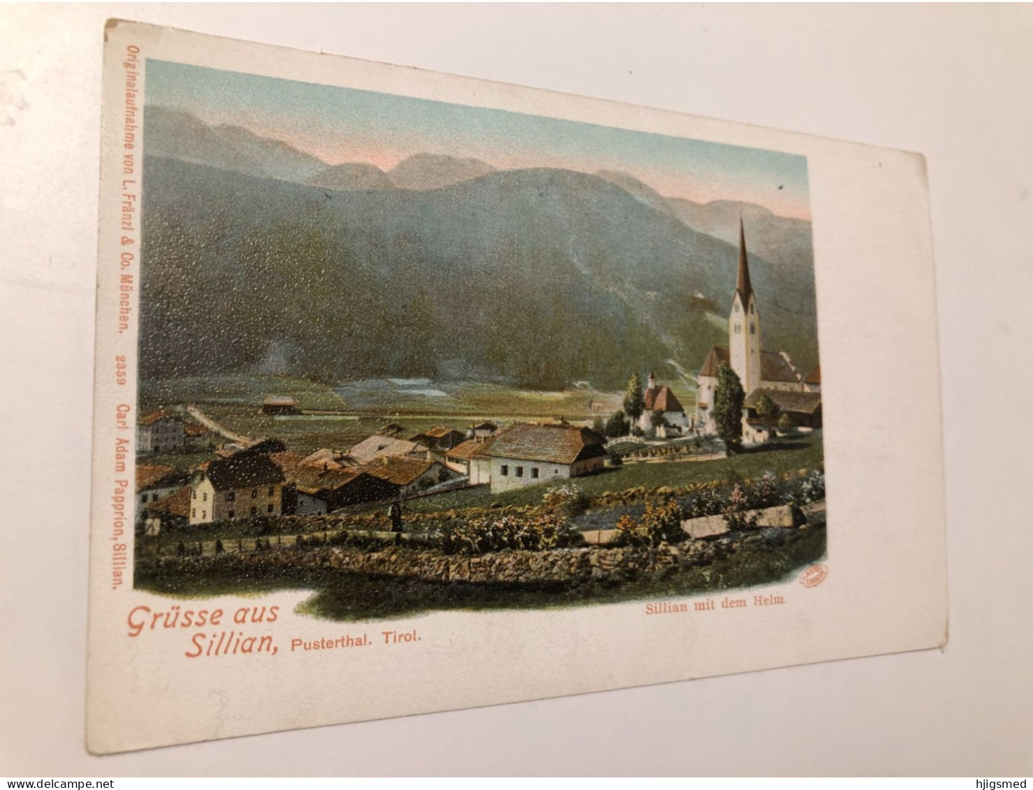 Austria Österreich Sillian Pusterthal Tirol Helm Kirche Church Town L Fränzl Carl Adam Papprion 16382 Post Card POSTCARD - Sillian