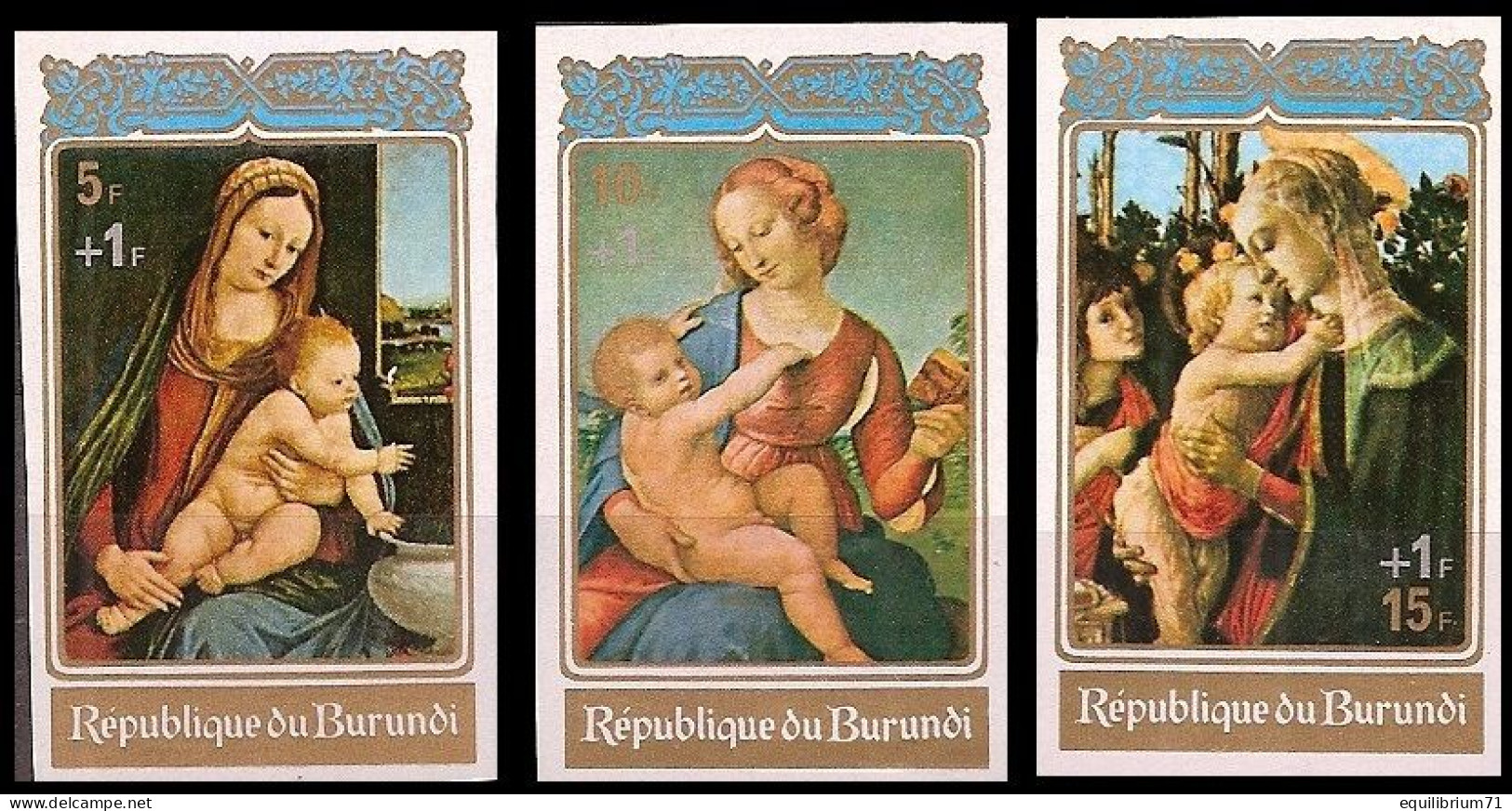 552/554**ND/OG - Noël II / Kerstmis II / Weihnachten II / Christmas II - 1972 - BURUNDI - Tableaux