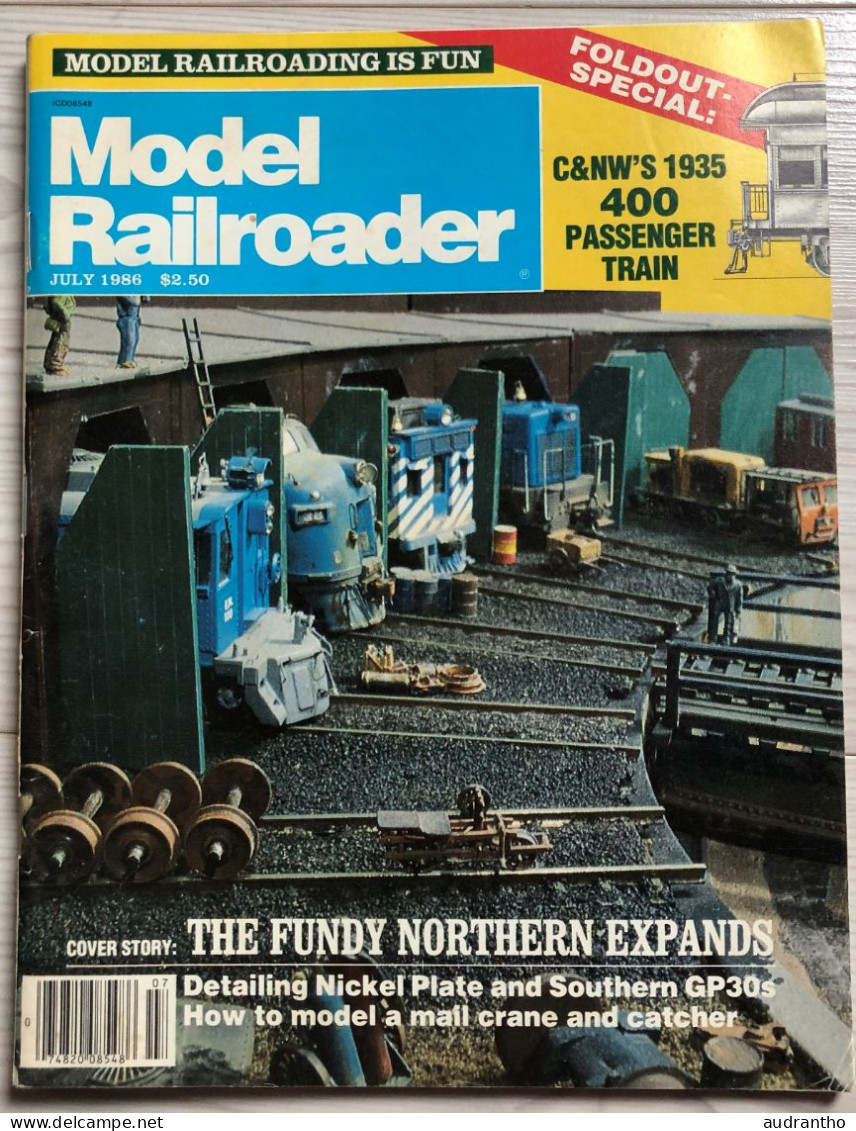 Magazine Model Railroader 1986 Maquettisme Train - Inglés