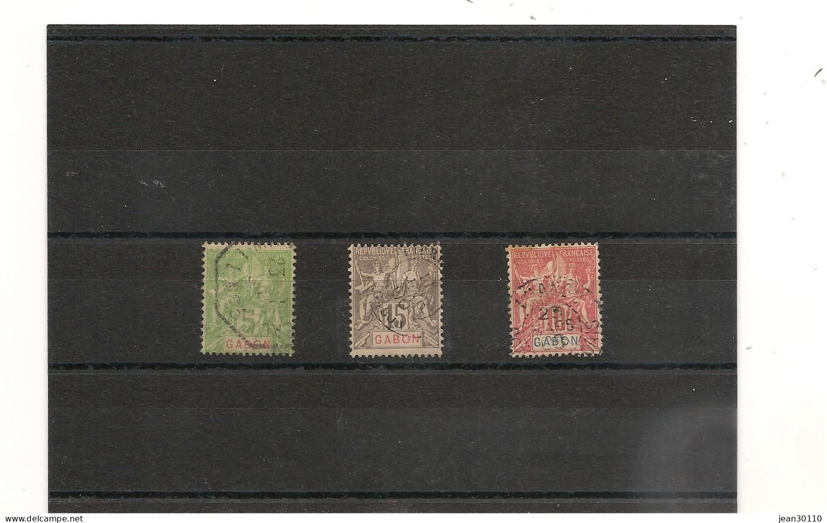 GABON ANNÉE 1904/07 N°19/21 Oblitéré - Used Stamps