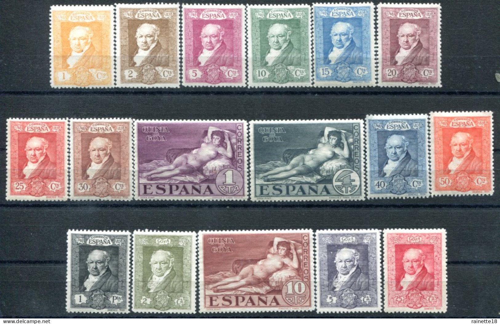 Espagne          412/428 * - Unused Stamps