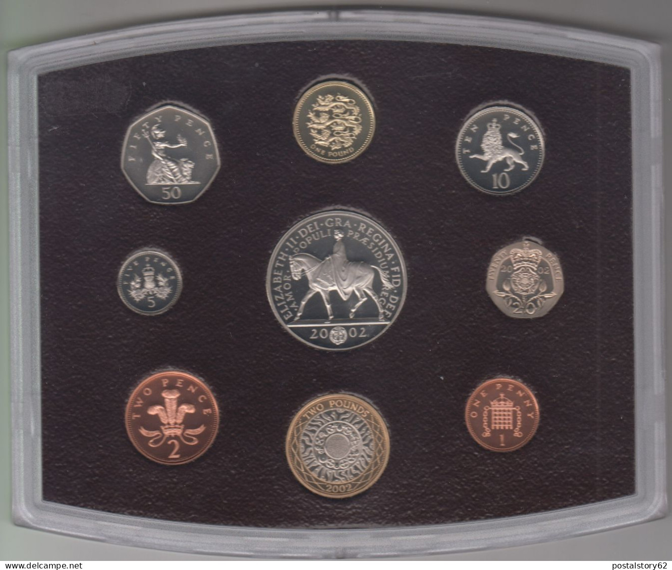 Gran Bretagna, United Kingdom Proof Collection - Serie Completa Ufficiale In Confezione Integra 2002 - Maundy Sets & Gedenkmünzen