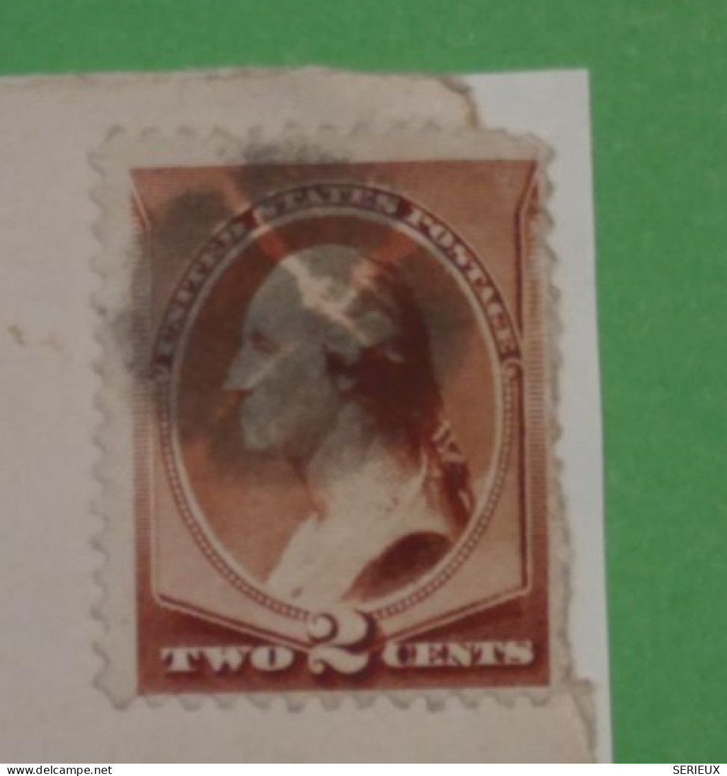 BS10 USA    BELLE  LETTRE    1887   PORTEWOUTH + 2 CENTS + AFF. INTERESSANT+ +++ - Covers & Documents
