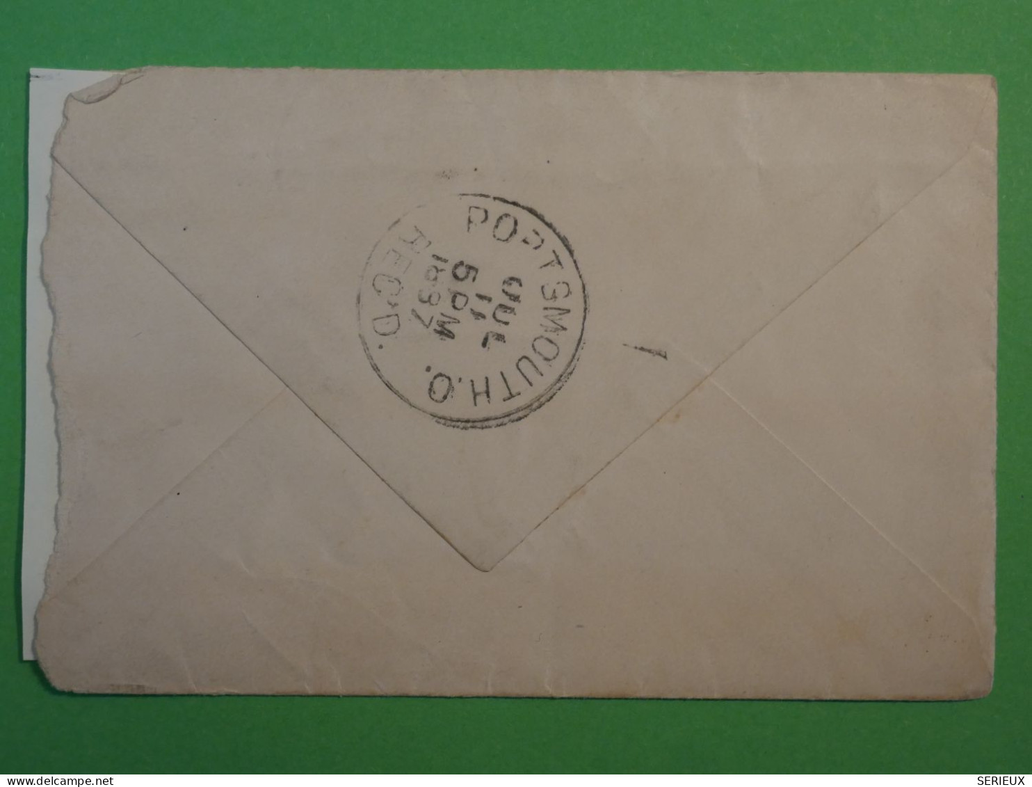 BS10 USA    BELLE  LETTRE    1887   PORTEWOUTH + 2 CENTS + AFF. INTERESSANT+ +++ - Lettres & Documents