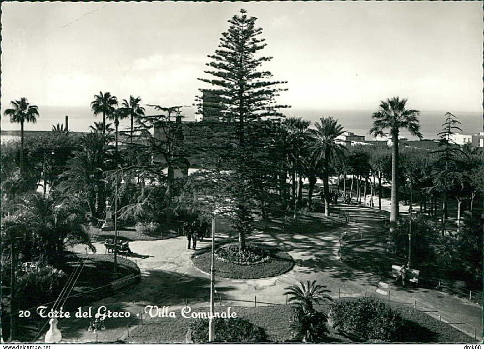 TORRE DEL GRECO - VILLA COMUNALE - EDIZIONE ALTERIO - SPEDITA 1955 (15687) - Torre Del Greco