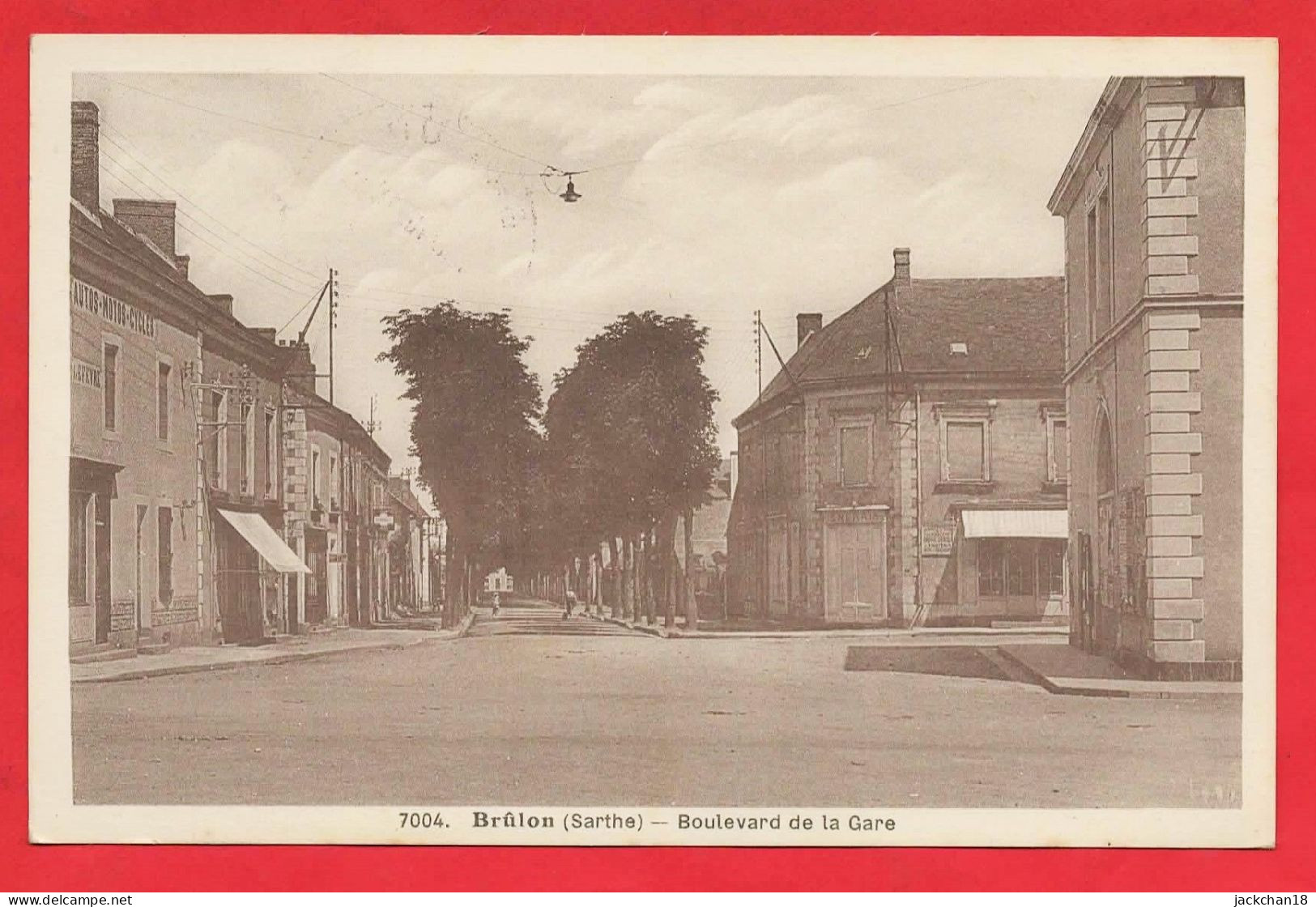 -- BRÛLON (Sarthe) - BOULEVARD DE LA GARE -- - Brulon