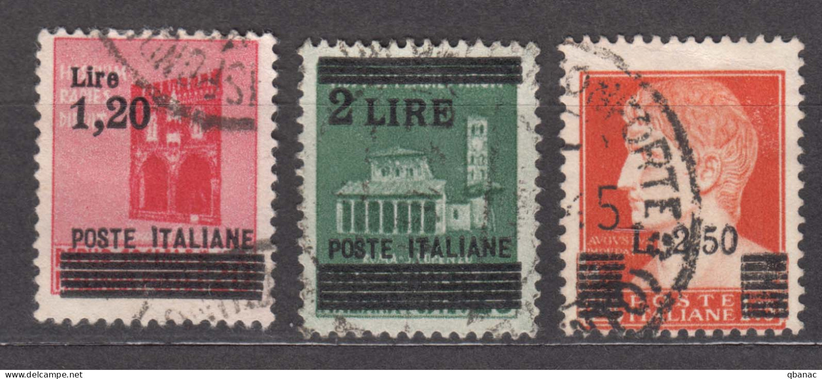 Italy Social Republic 1945 Mi#667-669 Used - Oblitérés