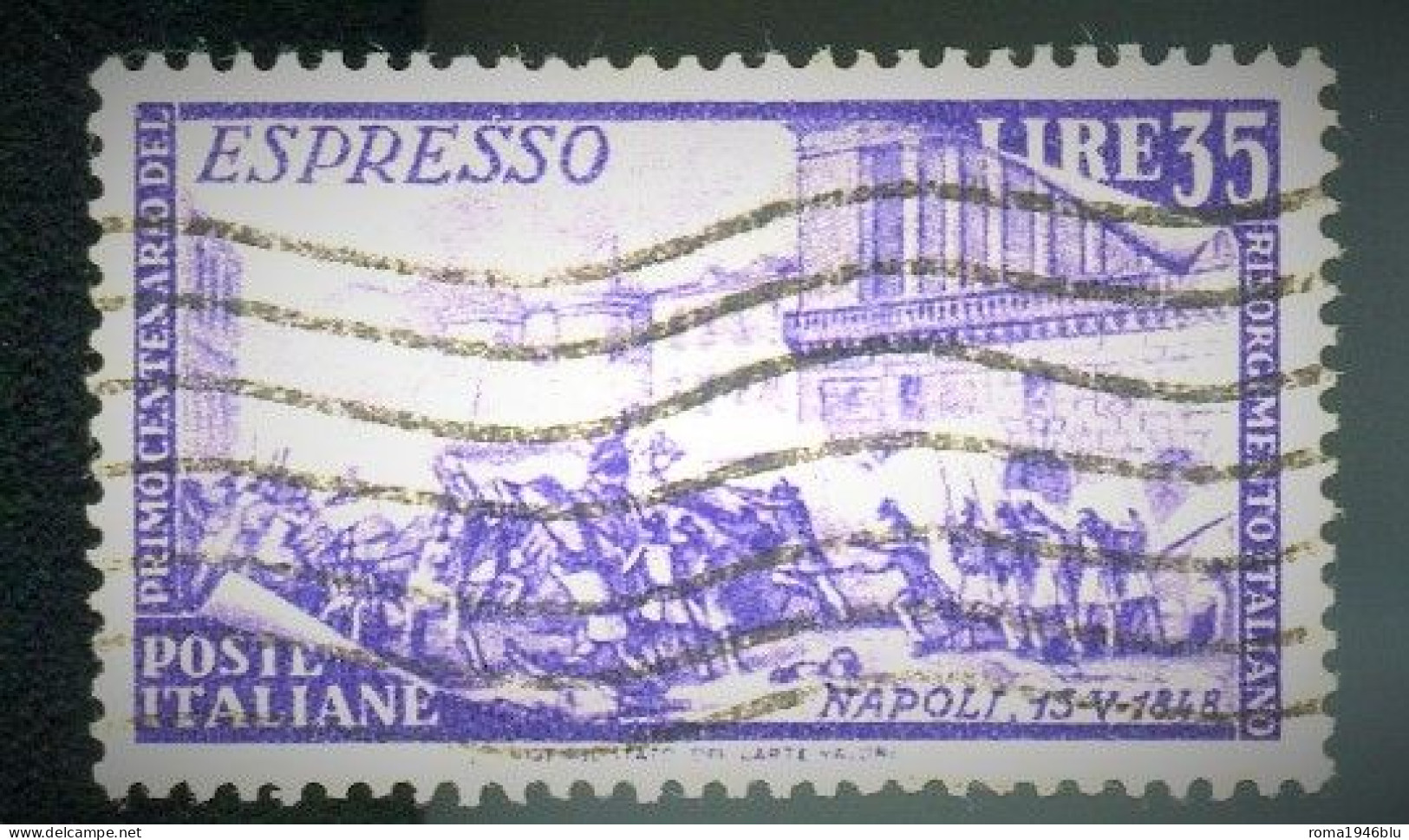 REPUBBLICA 1948 RISORGIMENTO ESPRESSO 35 L.. USATO - 1946-60: Oblitérés