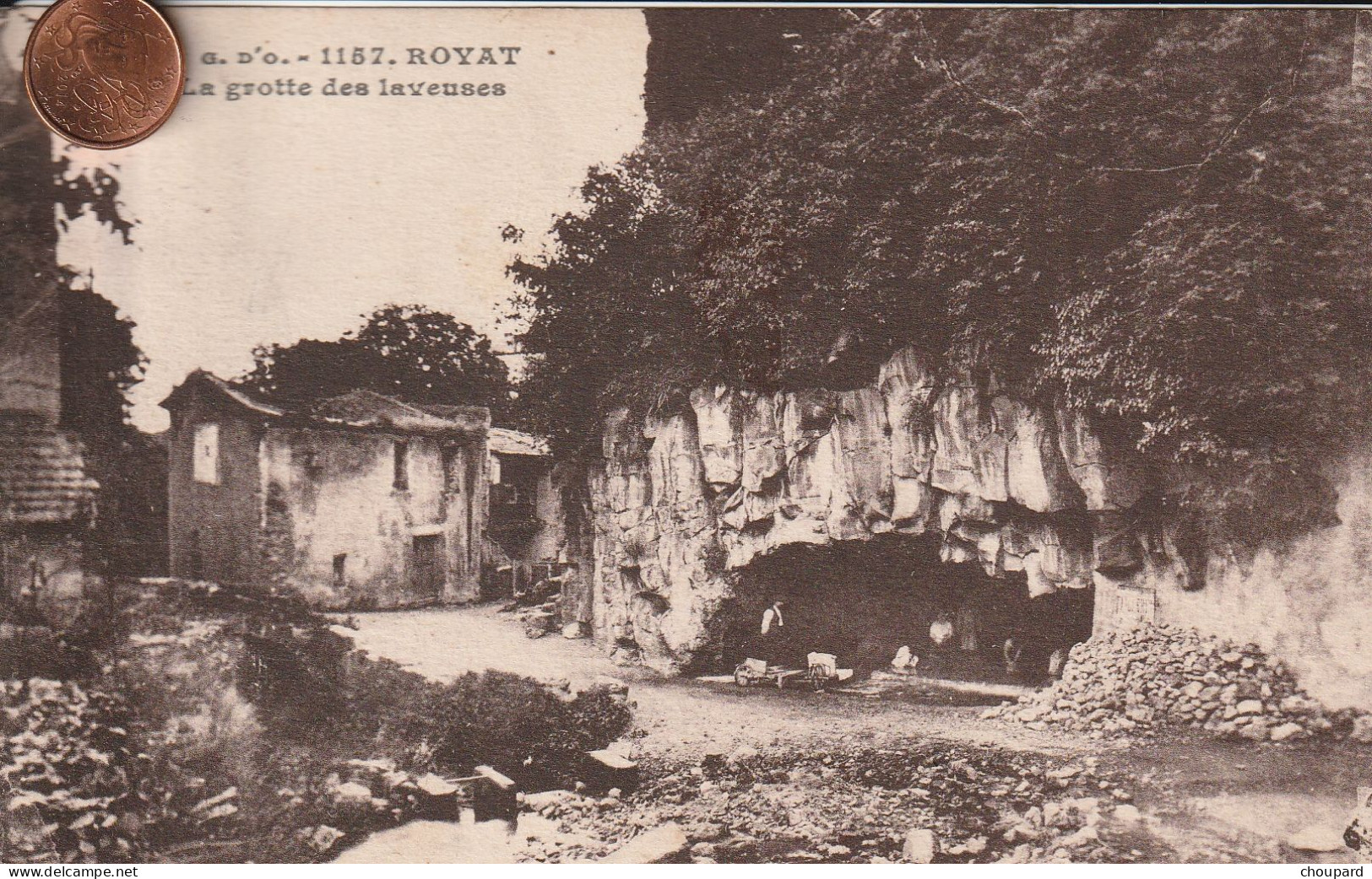 63 - Carte Postale Ancienne De  ROYAT   La Grotte Des Laveuses - Royat