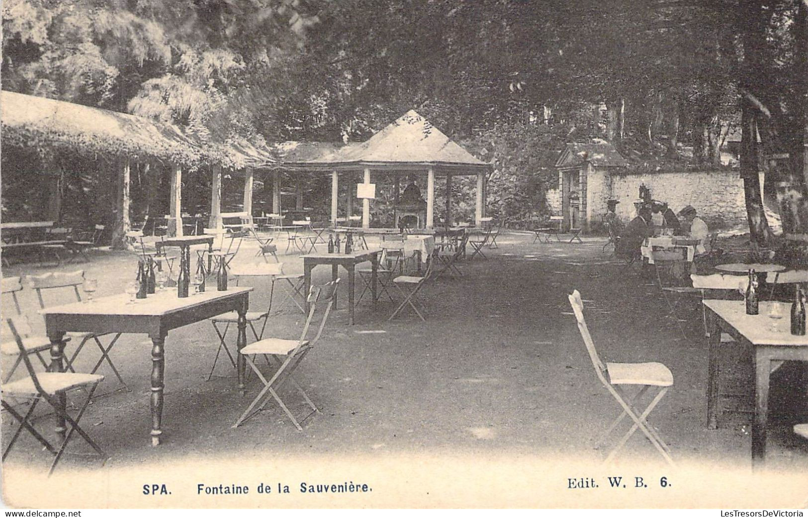 BELGIQUE - SPA - Fontaine De La Sauvenière - Edit W B - Carte Postale Ancienne - Spa