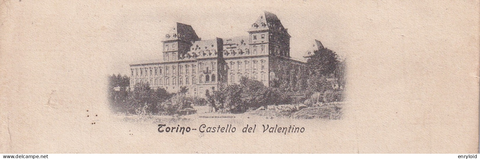 Torino Castelo Del Valentino Formato Piccolo Cm. 14 X 4,7 - Castello Del Valentino