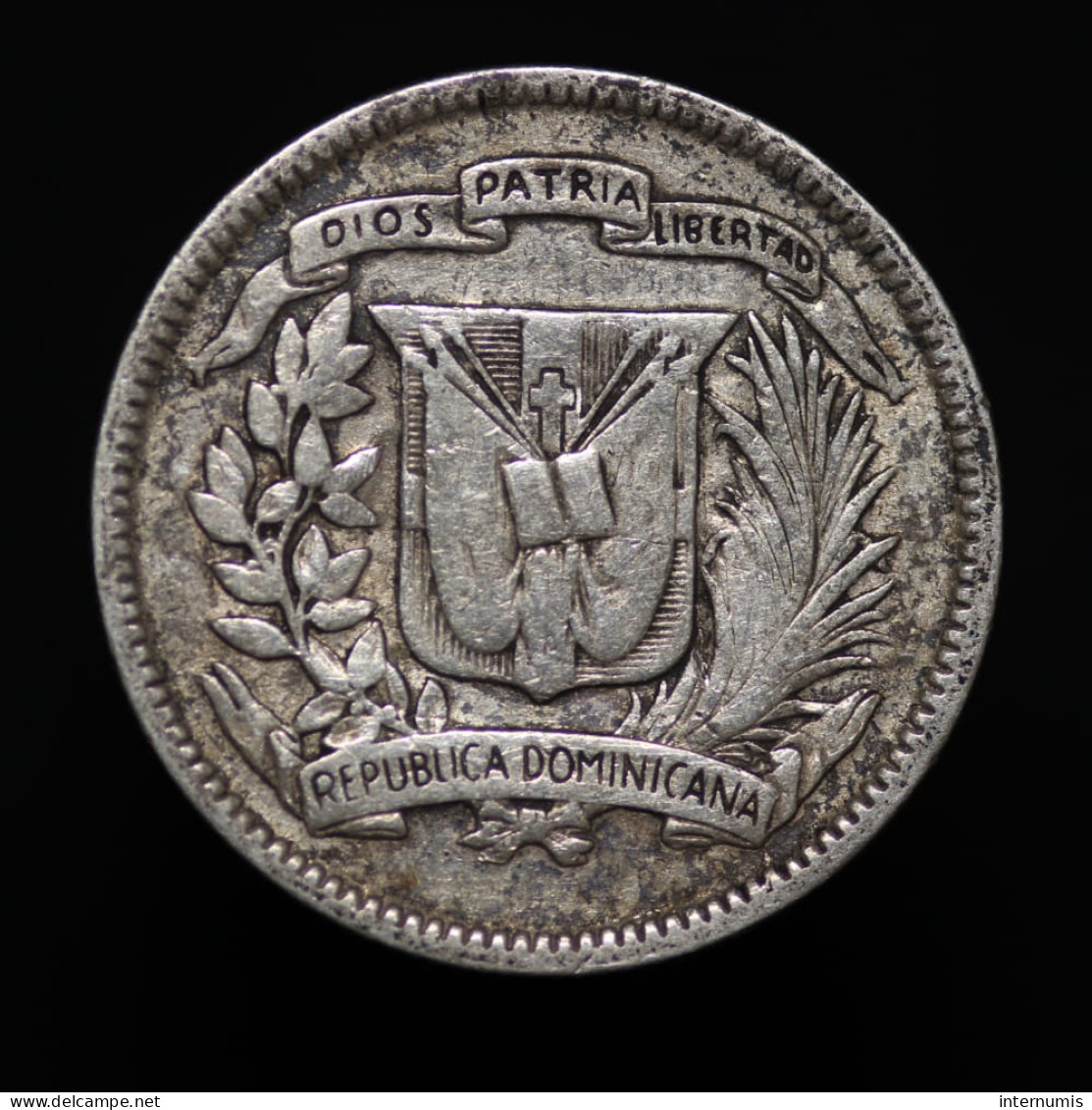 République Dominicaine / Dominican Republic, , 10 Centavos, 1944, , Argent (Silver), TB+ (VF), KM#19 - Dominicaine