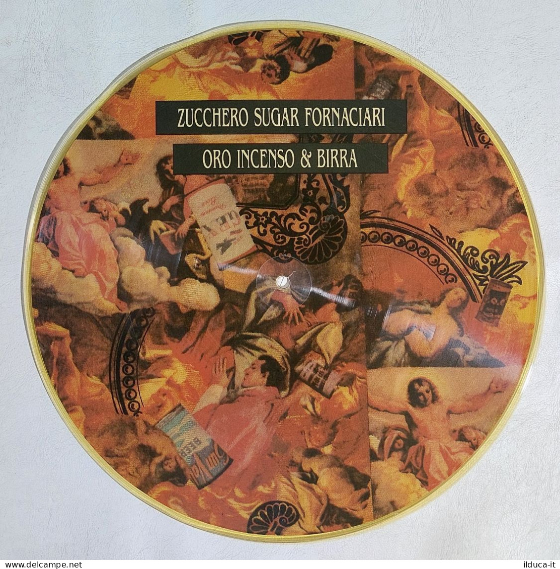 I114360 LP 33 Giri Picture Disc - Zucchero Sugar - Oro Incenso & Birra - 1990 - Limitierte Auflagen