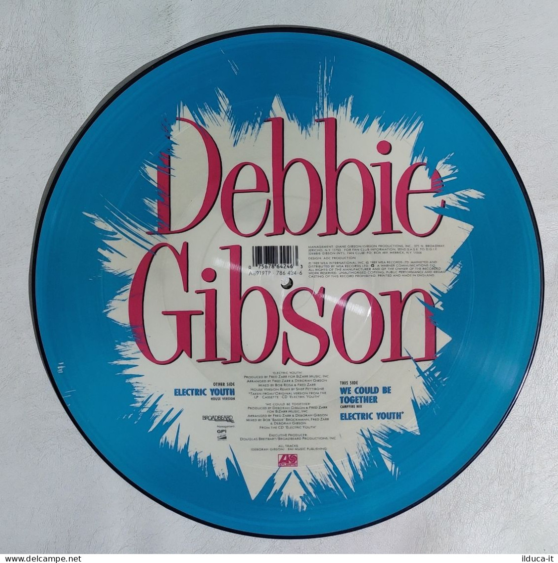 I114365 LP 33 Giri Picture Disc Home Version - Debbie Gibson - Electric Youth - Editions Limitées