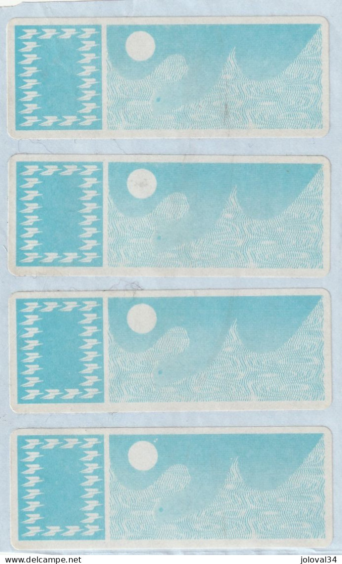 Vignette Papier Carrier - Bande De 4 Neuves - 1985 Carta « Carrier »