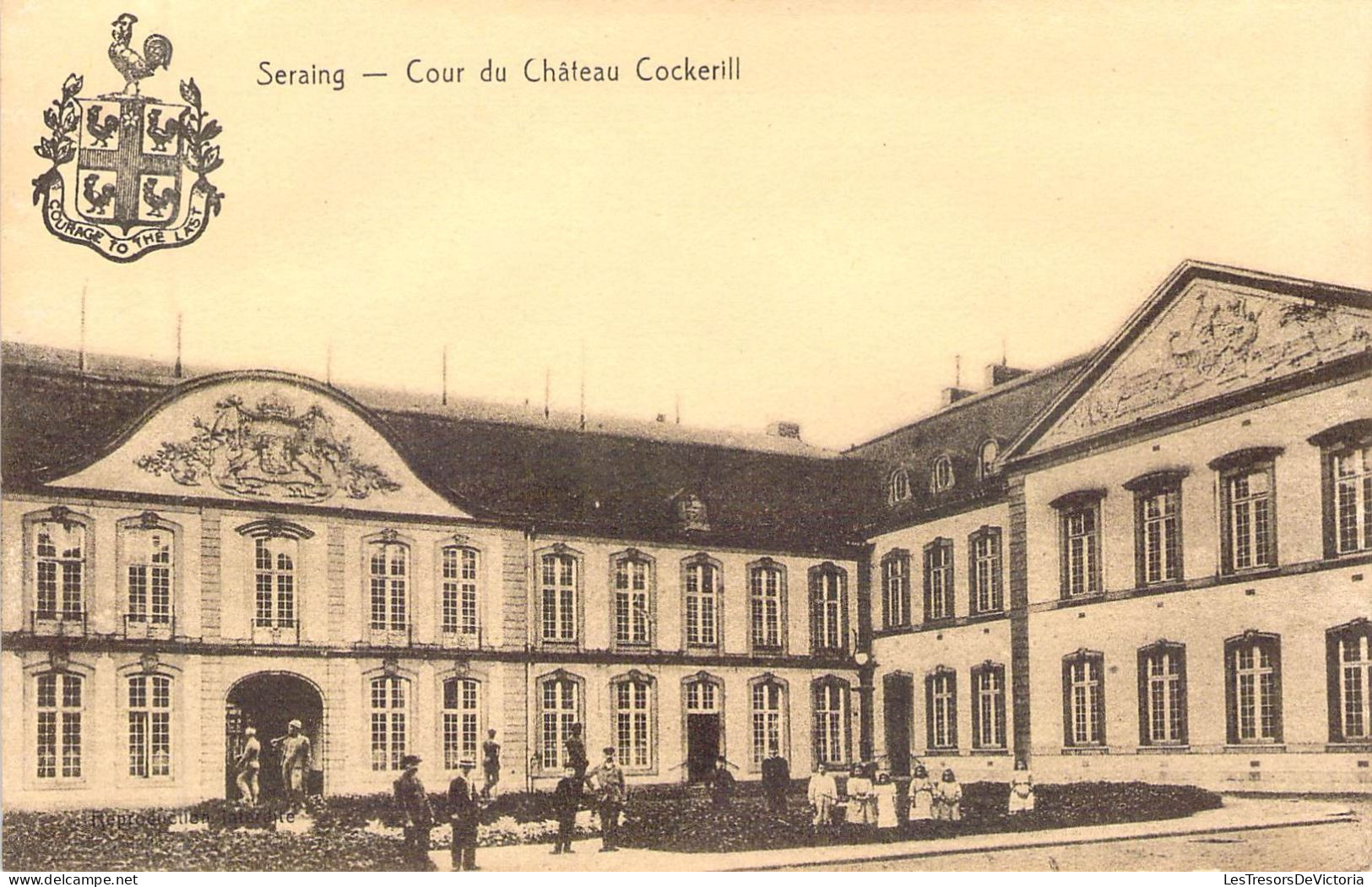 BELGIQUE - SERAING - Cour Du Château Cockerill - Carte Postale Ancienne - Seraing