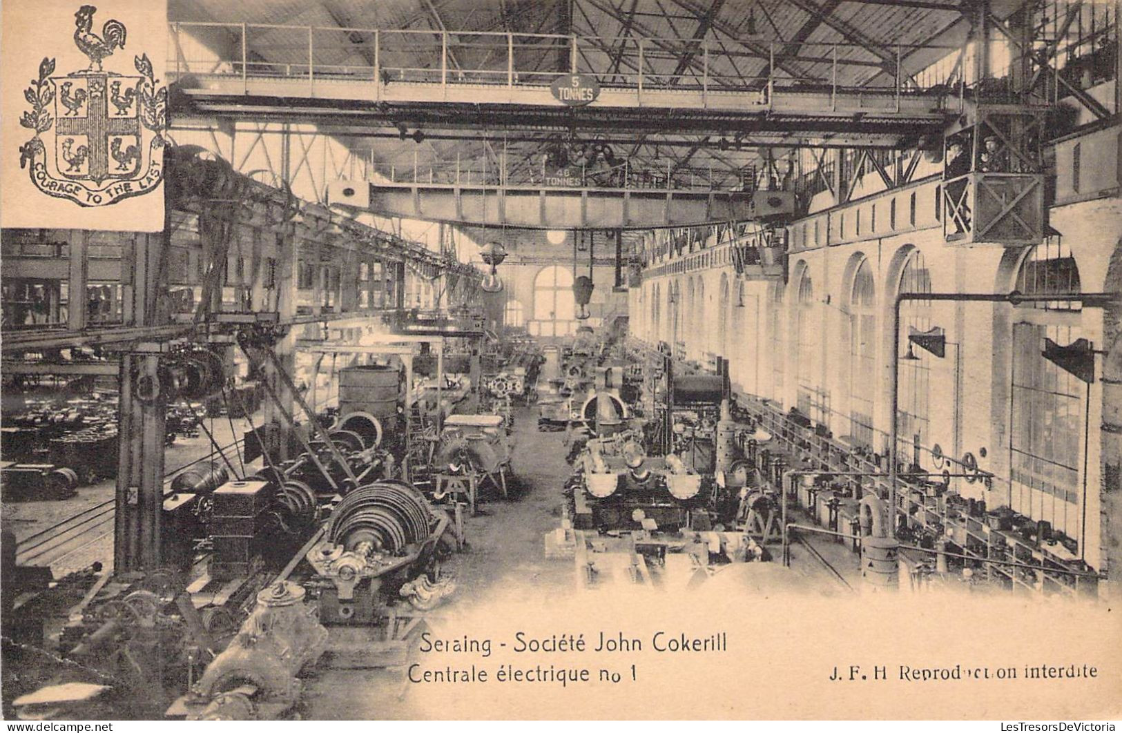 BELGIQUE - SERAING - Société John Cockerill - Centrale électrique - Carte Postale Ancienne - Seraing