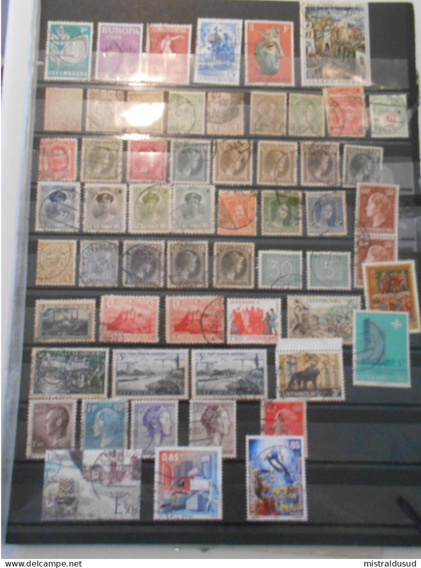 Luxembourg Collection , 60 Timbres Obliteres - Collections