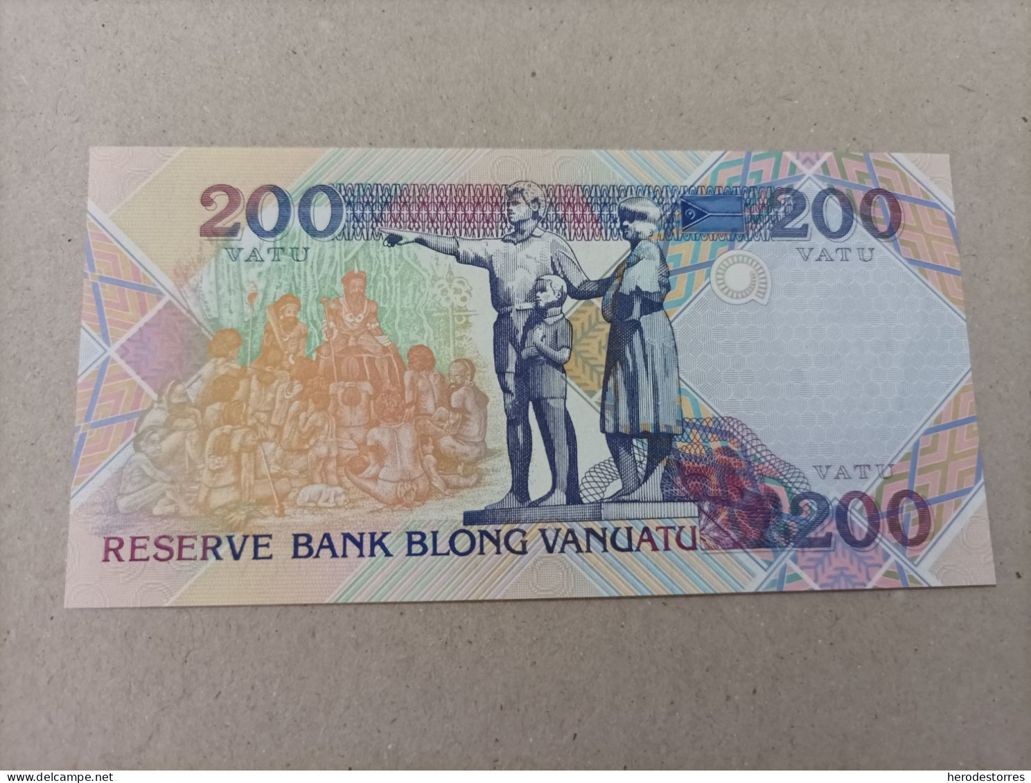 Billete De Vanuatu De 200 Vatu, Año 1995, Serie AA, UNC - Vanuatu