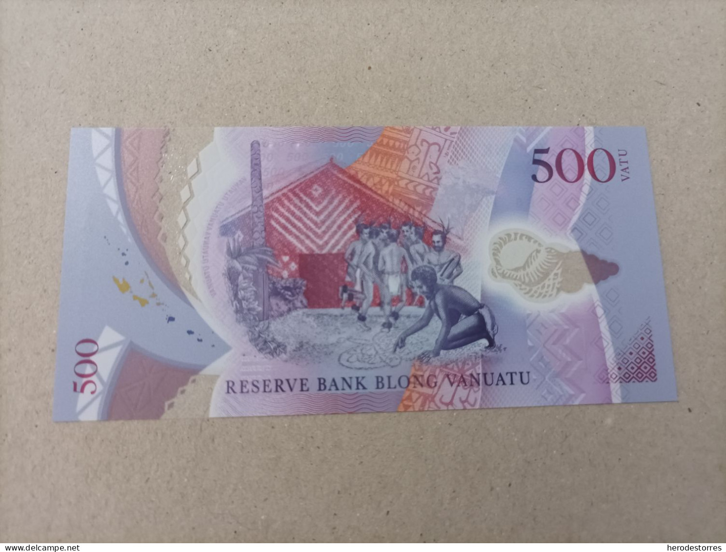 Billete De Vanuatu De 500 Vatu, Año 2017, Serie AA, Sc/plancha - Vanuatu