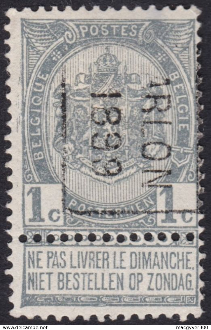 BELGIQUE, PRE207B, Arlon 1899  ( COB 53(*)) - Rollini 1894-99
