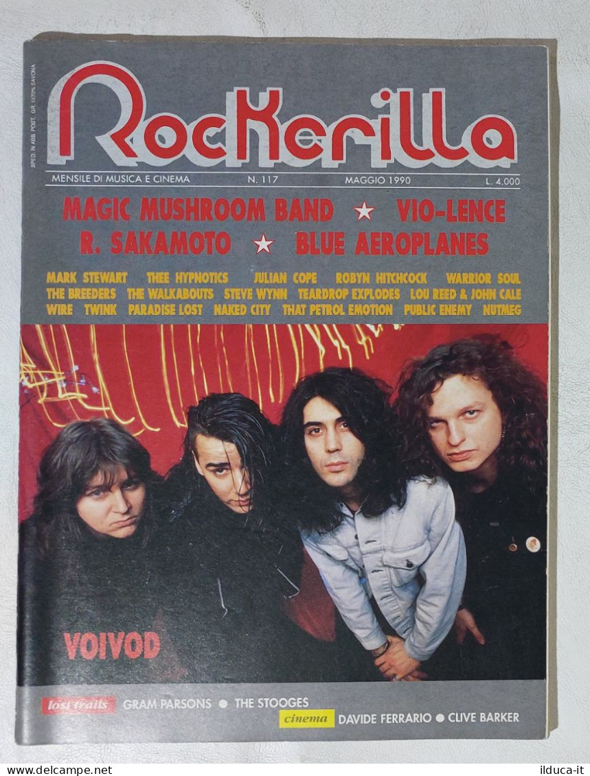 I114312 Rockerilla 1990 N. 117 - Viovod / Vio-lence / R. Sakamoto / Naked City - Musique