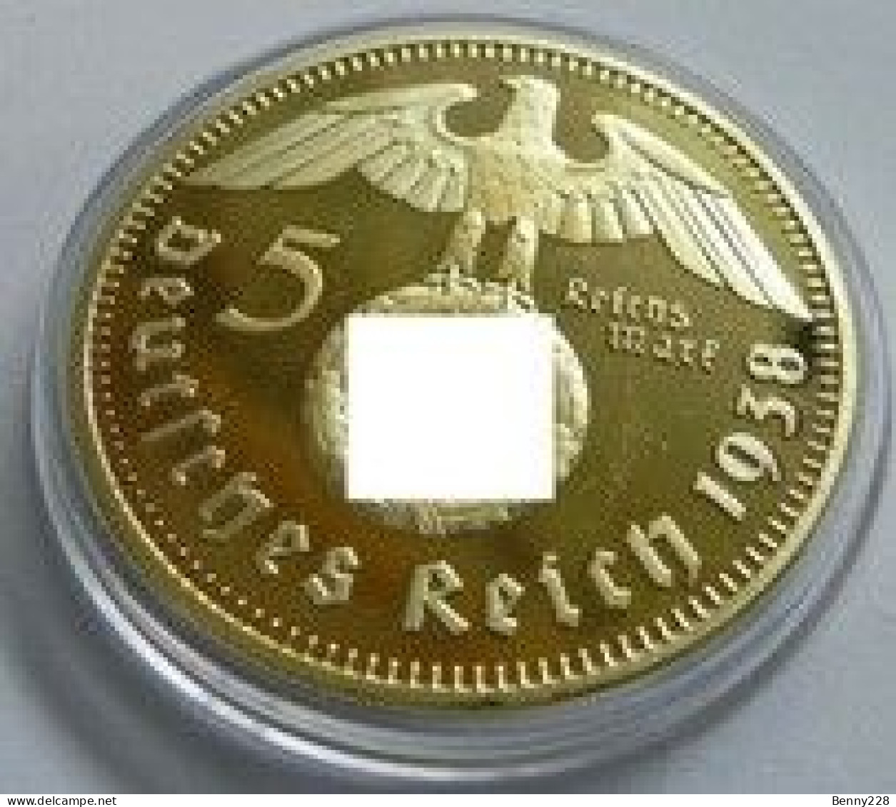 Pièce De 5 Reichsmark Paul Von Hindenburg -1939 - 5 Reichsmark