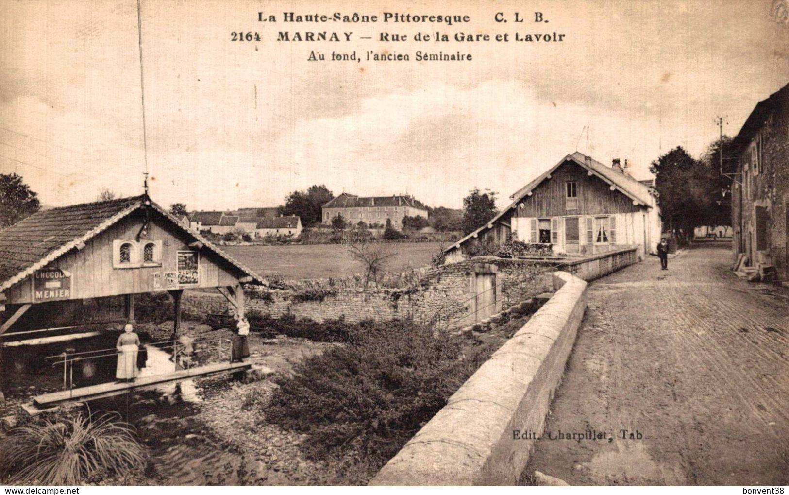 J1105 - MARNAY - D70 - Rue De La Gare Et Lavoir - Marnay