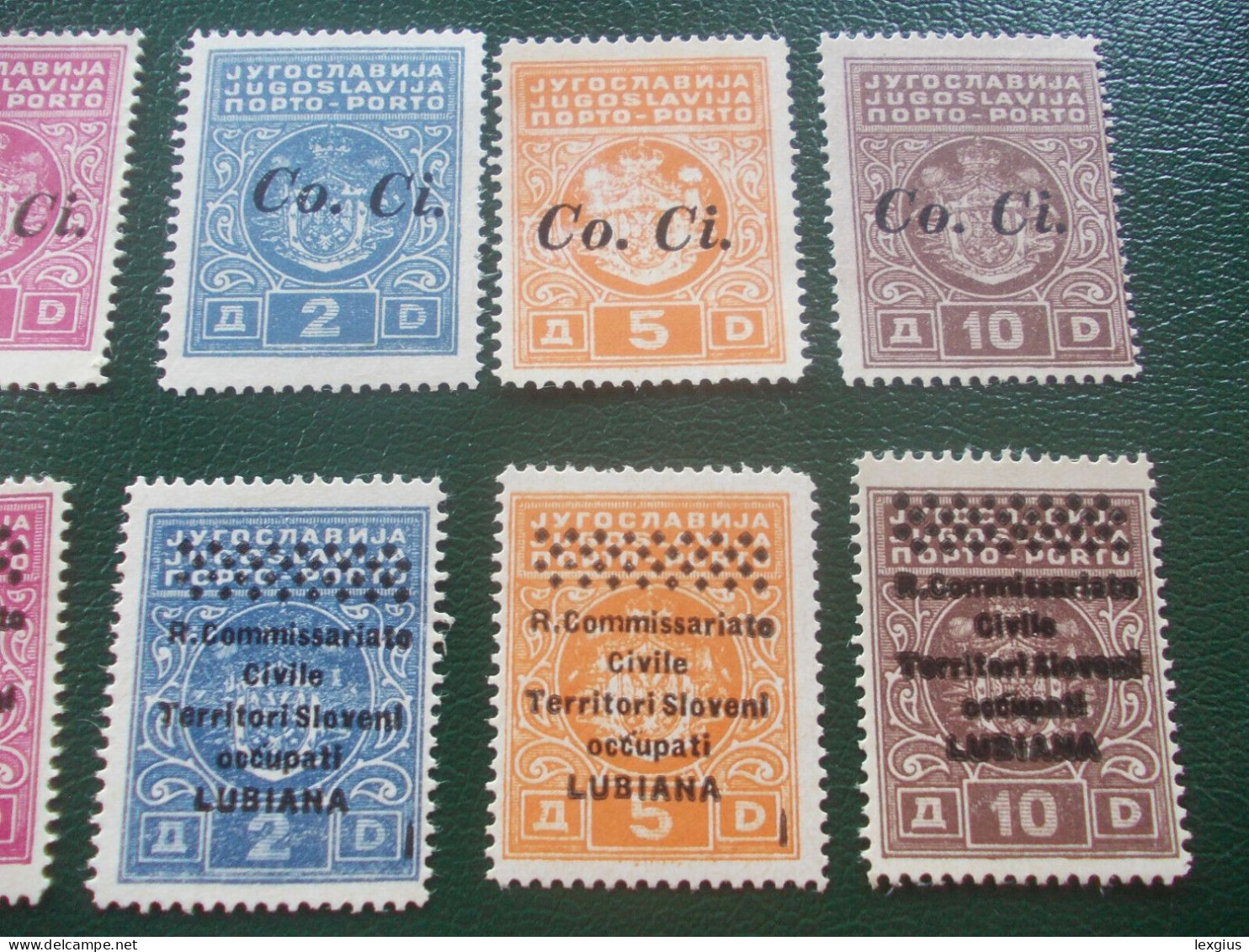 LUBIANA OCCUPAZIONE ITALIANA SEGNATASSE 1/13 COMPLETE SET MNH** - Lubiana