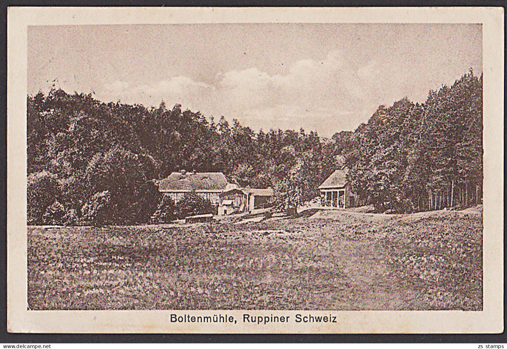 Boltenmühle Ruppiner Schweiz Ak 1924 Mit Einkreis-Poststempel GÜHLEN-GLIENICKE - Glienicke