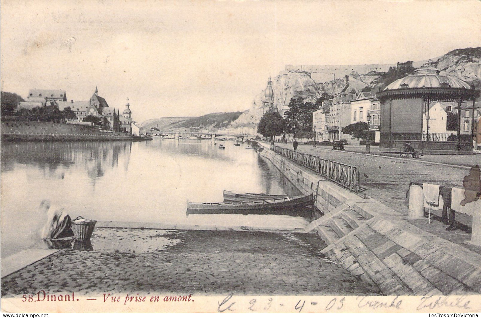 BELGIQUE - DINANT - Vue Prise En Amont - Carte Postale Ancienne - Dinant